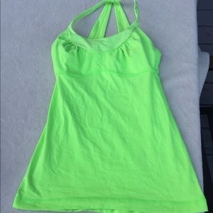 Size 4 Lululemon lime green tank